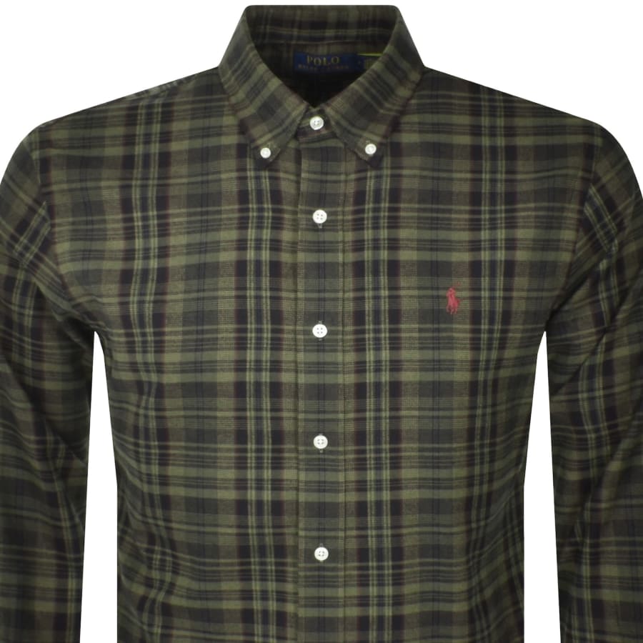 Ralph Lauren Check Long Sleeve Shirt Green